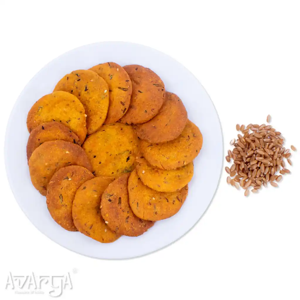 Low Cal Wheat Masala Puri - Diet Wheat Spicy Puri-02