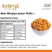 Ingredients And Nutrition Facts Of Aloo Bhujiya Jowar Puffs Health Food