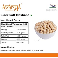 Ingredients And Nutrition Facts Of Black Salt Makhana Health Food
