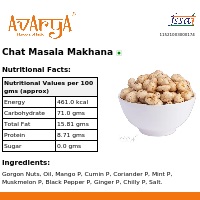 Ingredients And Nutrition Facts Of Chat Masala Makhana Health Food