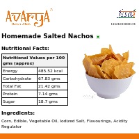 Ingredients And Nutrition Facts Of Homemade Salted Nachos Namkeen