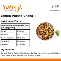 Ingredients And Nutrition Facts Of Lemon Pudina Chana Health Food