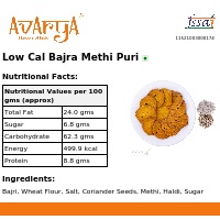 Ingredients And Nutrition Facts Of Low Cal Bajra Methi Puri Health Food