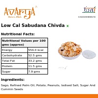 Ingredients And Nutrition Facts Of Low Cal Sabudana Chivda Health Food