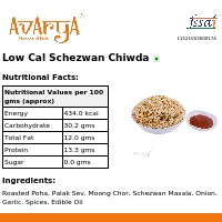 Ingredients And Nutrition Facts Of Low Cal Schezwan Chiwda Health Food
