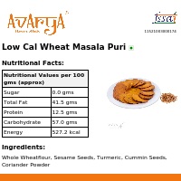 Ingredients And Nutrition Facts Of Low Cal Wheat Masala Puri Health Food