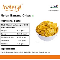 Ingredients And Nutrition Facts Of Nylon Banana Chips Namkeen